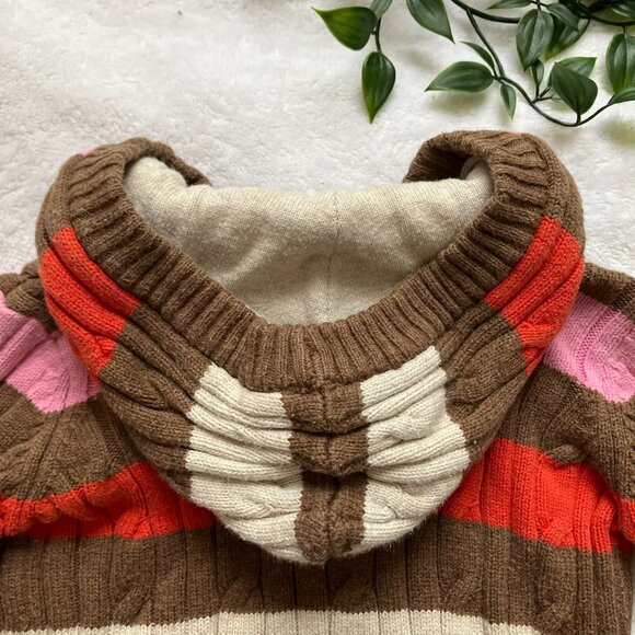 Tommy Hilfiger Baby 6-9M Striped Hooded Sweater | 100% Cotton Knit | VGUC - Picture 12 of 16